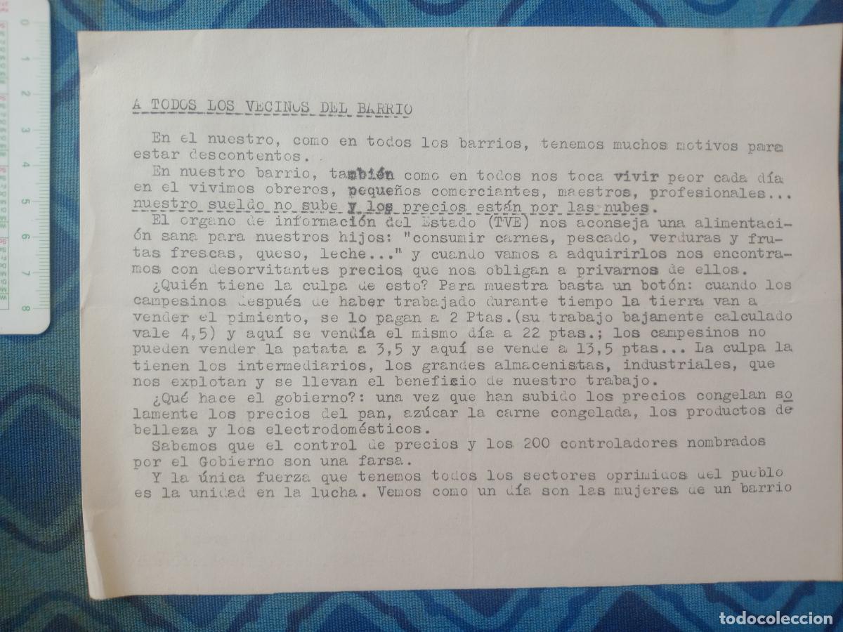 Documentos antigos: Transici&oacute;n pol&iacute;tica. Navarra, Pamplona, Barrio de la Milagrosa. Clandestinidad. Pasqu&iacute;n TVE, obreros