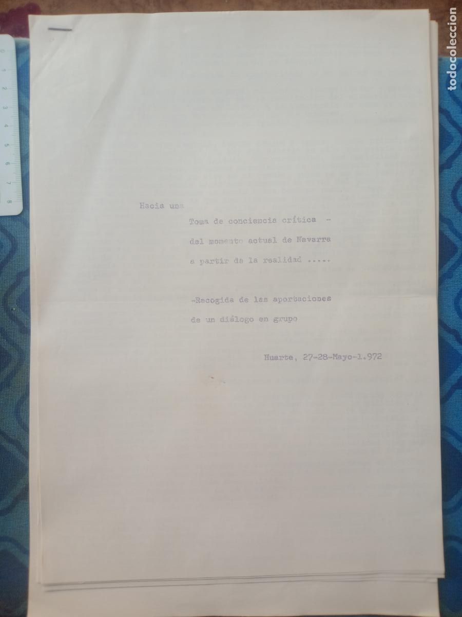 Documentos antigos: Transici&oacute;n pol&iacute;tica. Huarte, Navarra. Iglesia , marxismo, PNV, Clandestinidad