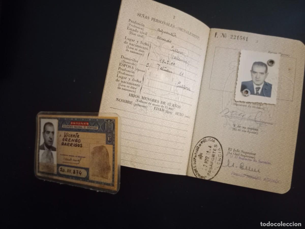 Documents Anciens: ANTIGUO DNI + PASAPORTE NACIONAL ESPA&Ntilde;A - A&Ntilde;OS 60