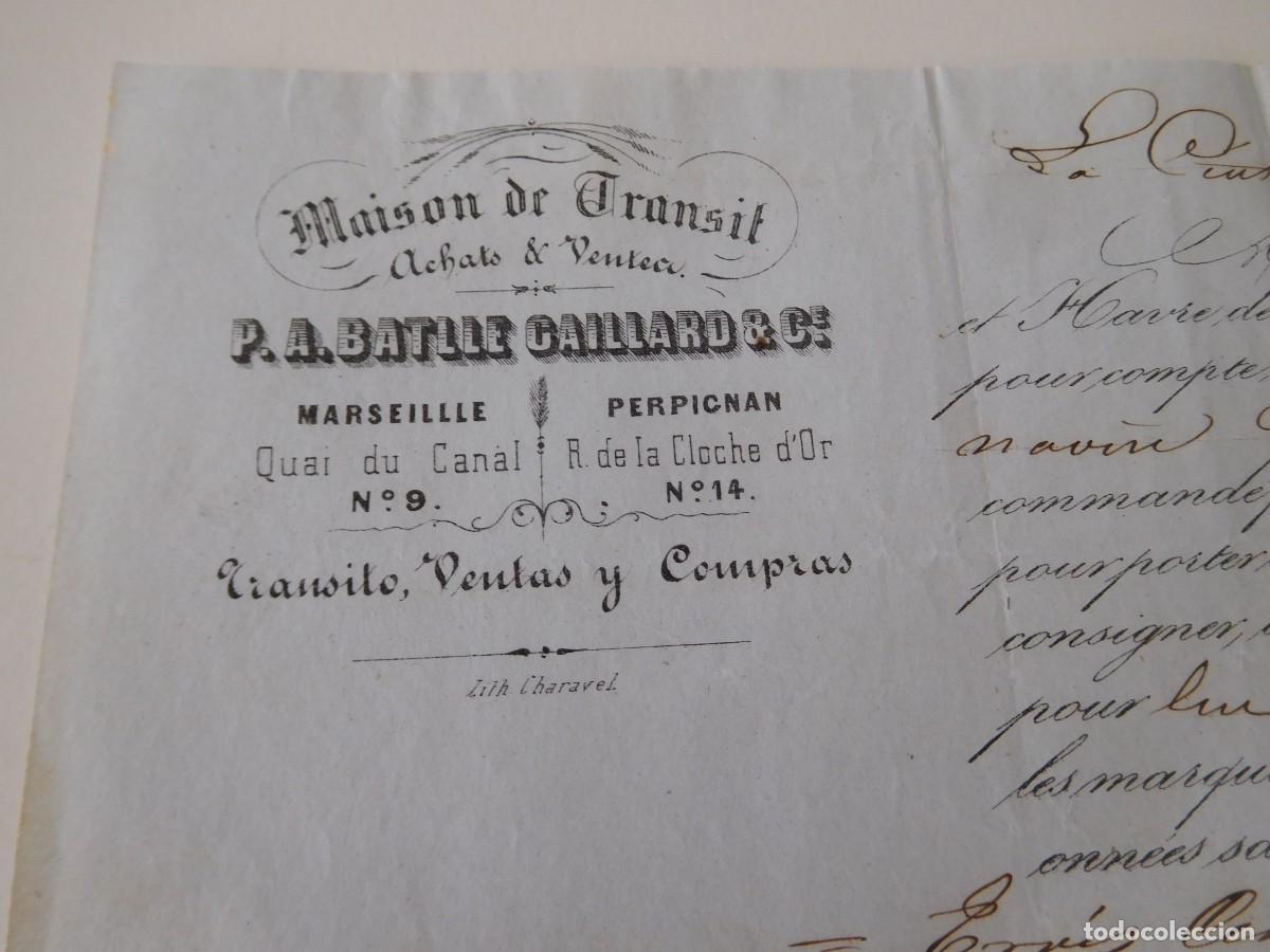 Documentos antiguos: Documento casa de transito P.A. Batlle Gaillard & Cie. 1841 - Foto 1