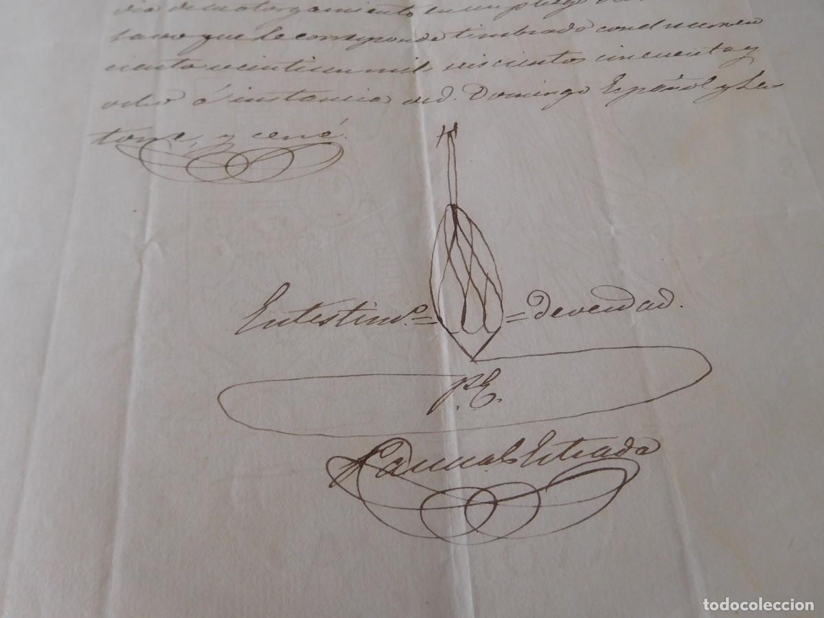 Documentos antiguos: Documento notarial Barbastro a&ntilde;o 1877 - Foto 4