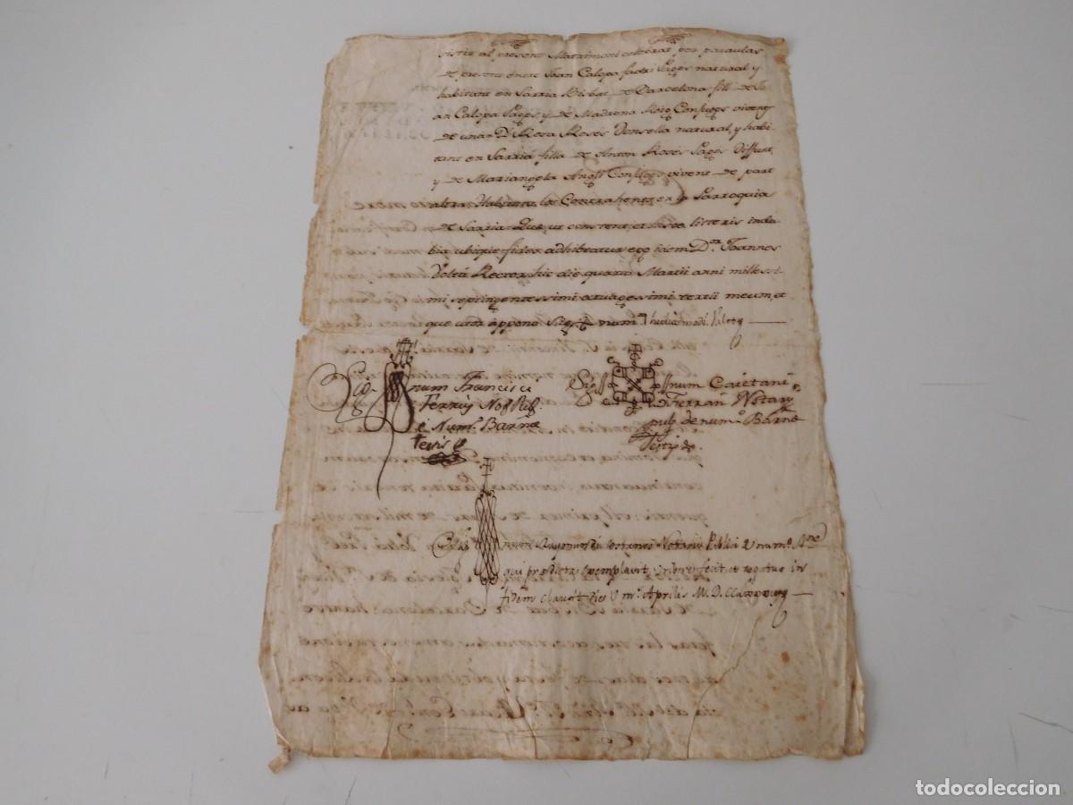 Documentos antiguos: Documento en lat&iacute;n a&ntilde;o 1783 - Foto 3