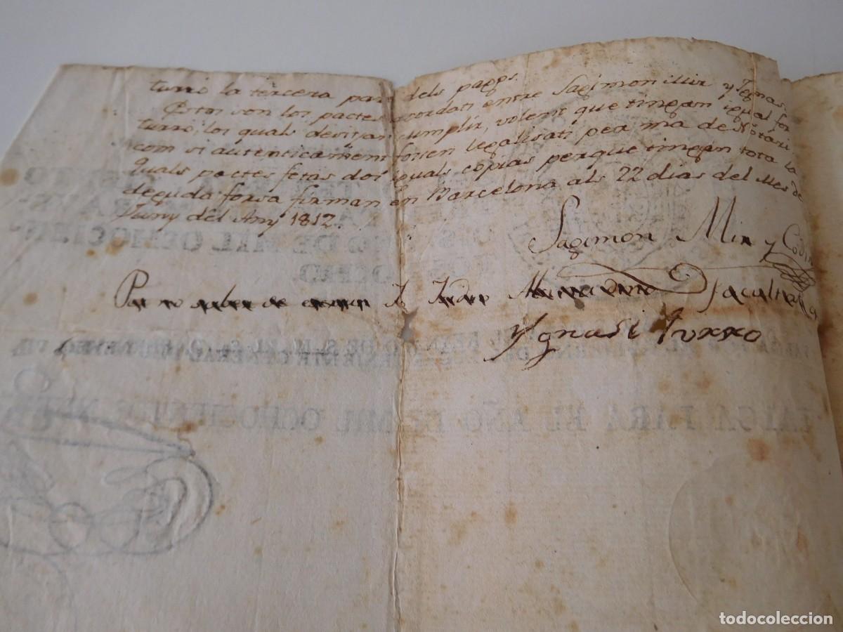 Documentos antiguos: Documento Barcelona a&ntilde;o 1808 - Foto 4