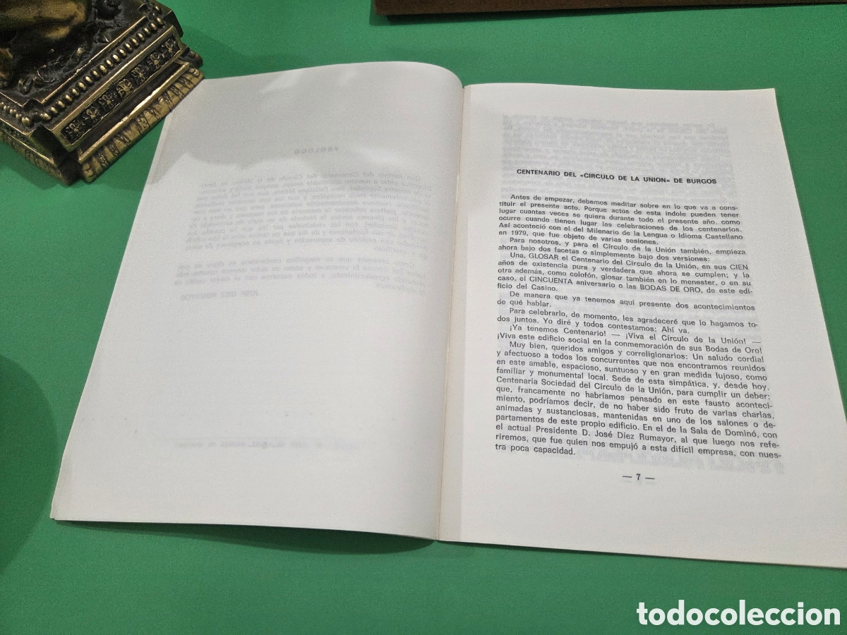 Documentos antiguos: &rdquo;&rdquo;CONFERENCIA SOBRE EL PRIMER CENTENARIO DEL CIRCULO DE LA UNION DE BURGOS&rdquo;&rdquo;...1981........... - Foto 6