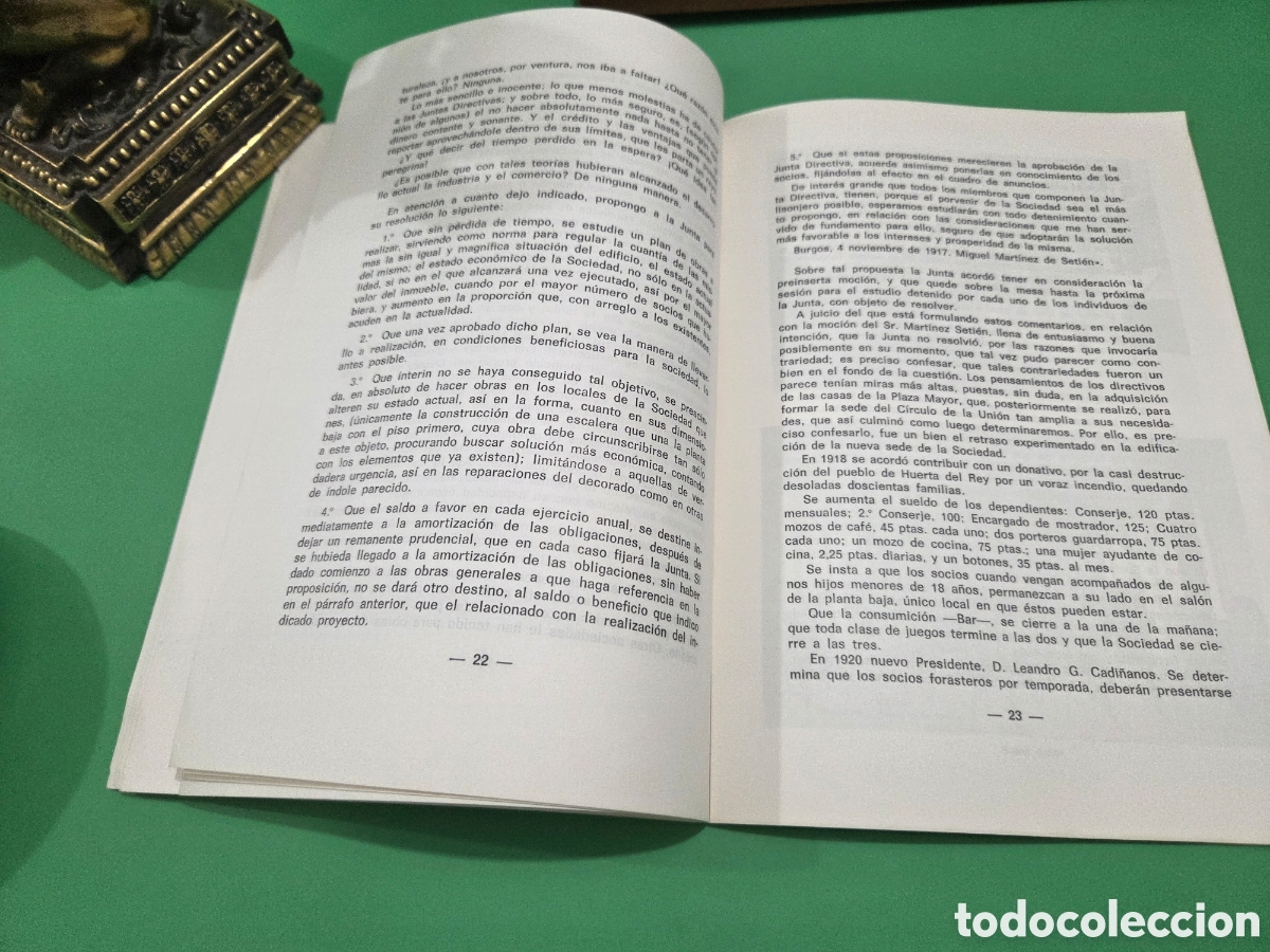 Documentos antiguos: &rdquo;&rdquo;CONFERENCIA SOBRE EL PRIMER CENTENARIO DEL CIRCULO DE LA UNION DE BURGOS&rdquo;&rdquo;...1981........... - Foto 7