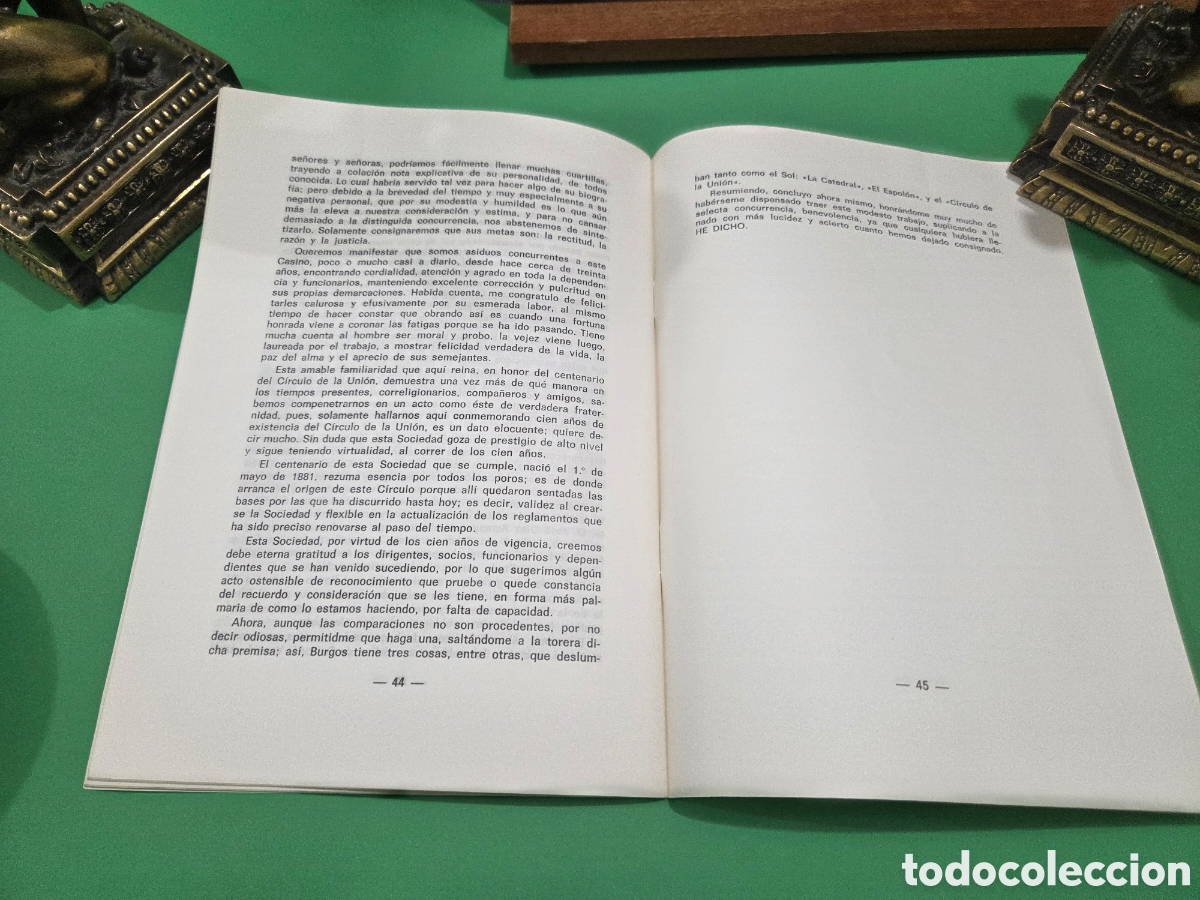 Documentos antiguos: &rdquo;&rdquo;CONFERENCIA SOBRE EL PRIMER CENTENARIO DEL CIRCULO DE LA UNION DE BURGOS&rdquo;&rdquo;...1981........... - Foto 11