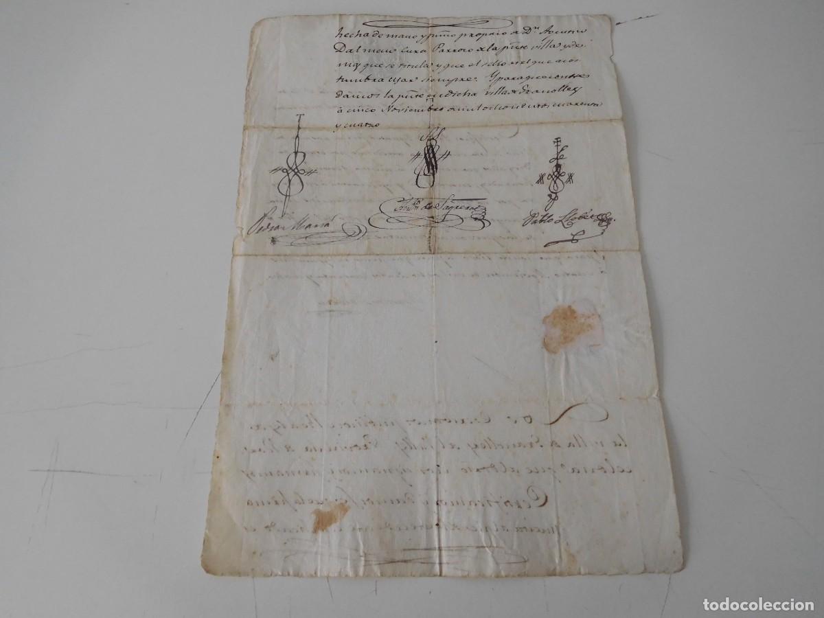 Documentos antiguos: Documento de recomendaci&oacute;n del parroco de Granollers a&ntilde;o 1844 - Foto 4