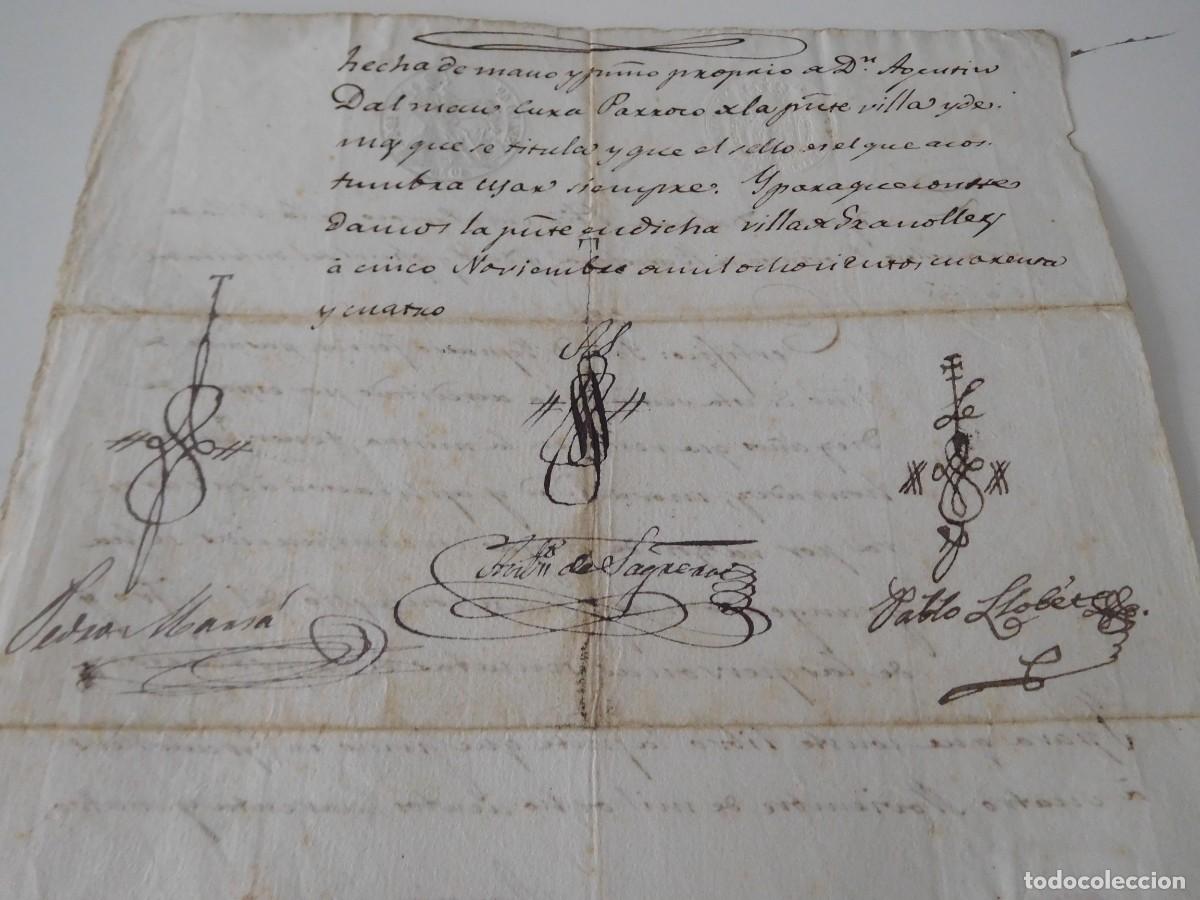 Documentos antiguos: Documento de recomendaci&oacute;n del parroco de Granollers a&ntilde;o 1844 - Foto 5