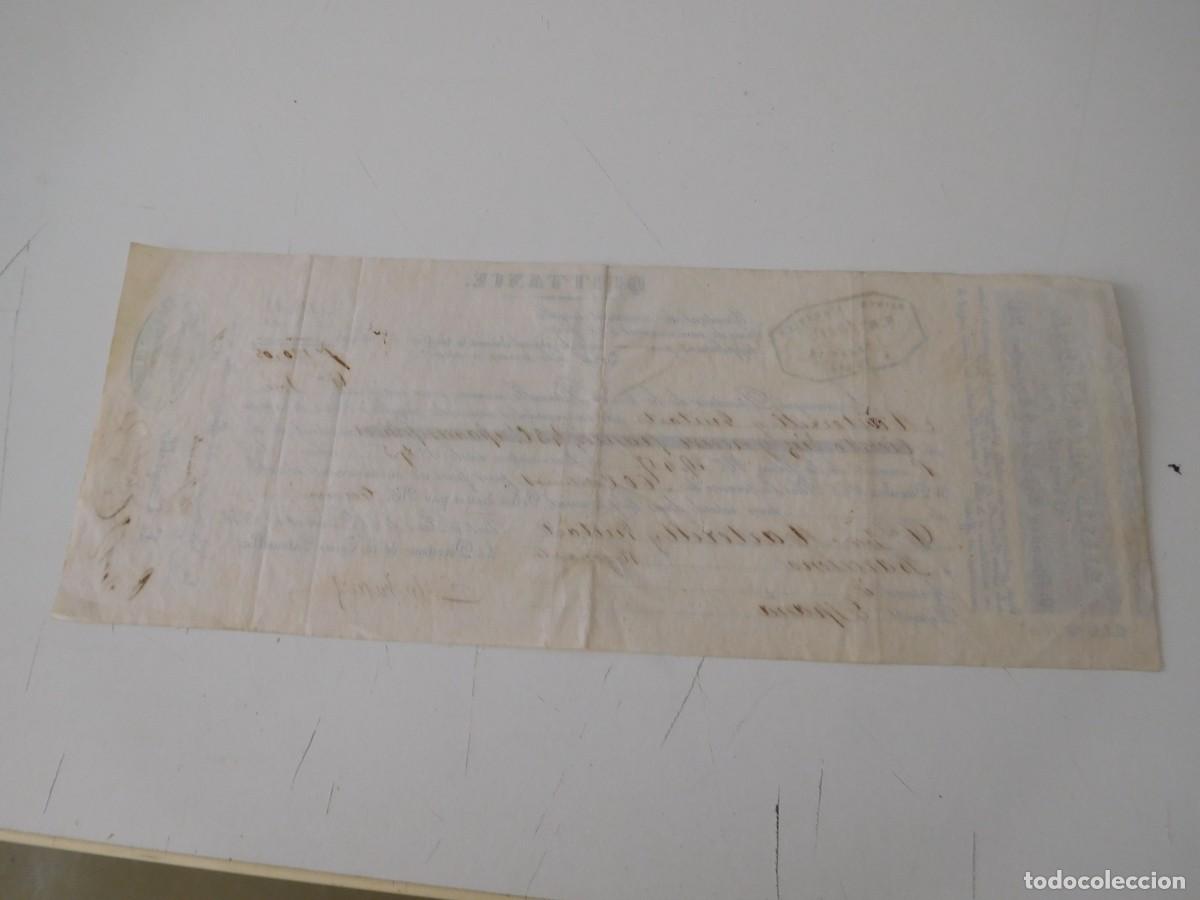 Documentos antiguos: Recibo de la caisse paternelle Par&iacute;s 1846 - Foto 3