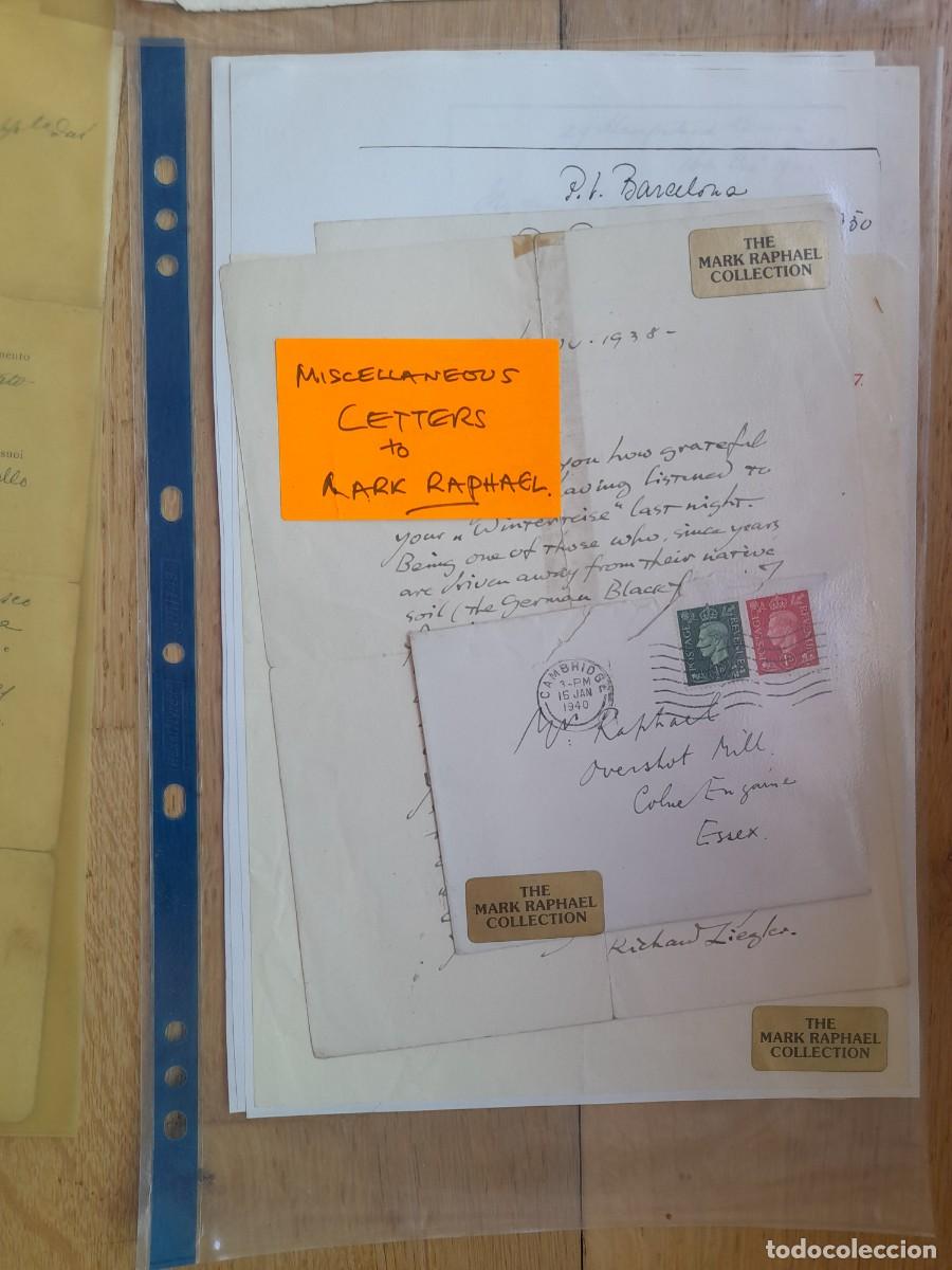 Documentos antiguos: Lote documentos colecci&oacute;n bar&iacute;tono ingles mark raphael 1900-1974 - Foto 2