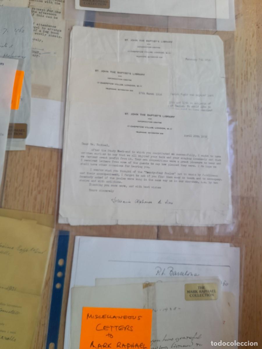 Documentos antiguos: Lote documentos colecci&oacute;n bar&iacute;tono ingles mark raphael 1900-1974 - Foto 3
