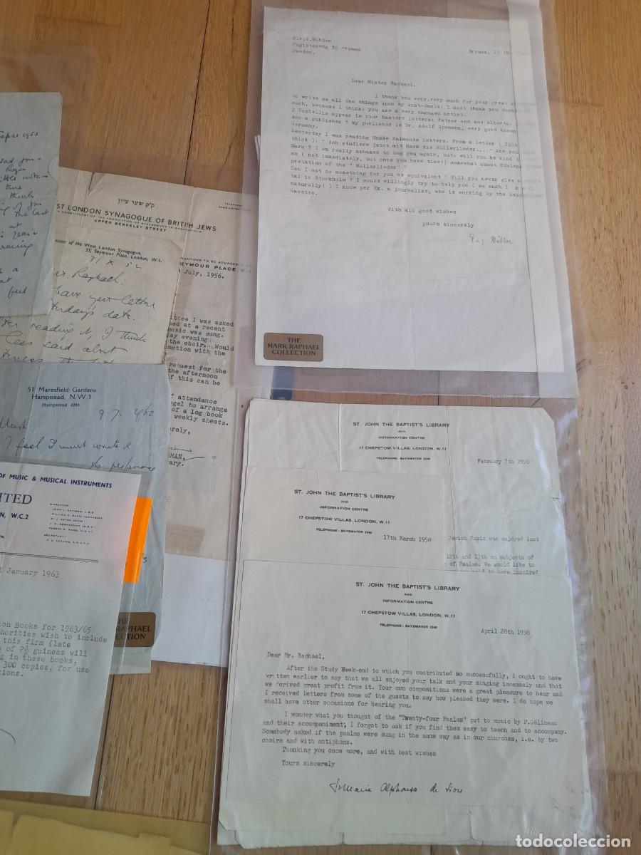 Documentos antiguos: Lote documentos colecci&oacute;n bar&iacute;tono ingles mark raphael 1900-1974 - Foto 4