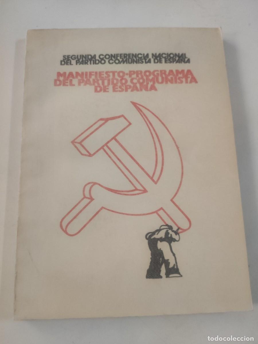 Documentos antiguos: Manifiesto programa del Partido Comunista de Espa&ntilde;a - Foto 1