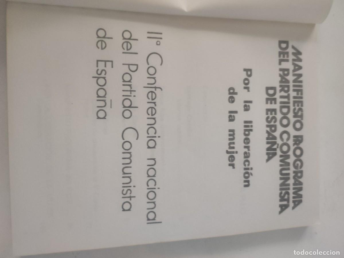 Documentos antiguos: Manifiesto programa del Partido Comunista de Espa&ntilde;a - Foto 4