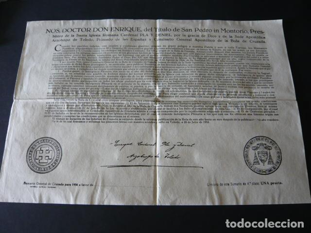 Documentos antiguos: BULA DE LA SANTA CRUZADA TOLEDO 1955 - Foto 1