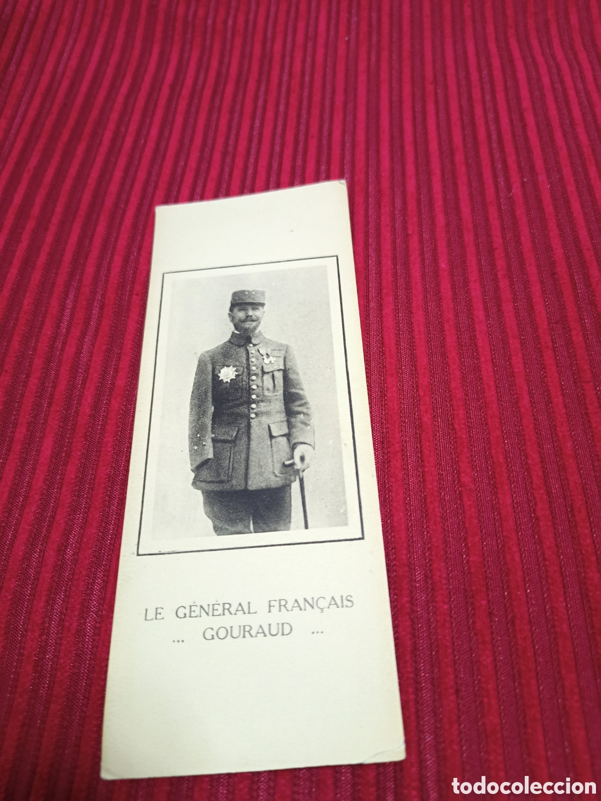Documentos antiguos: Cart&oacute;n Le General francais Gouraud - Foto 3