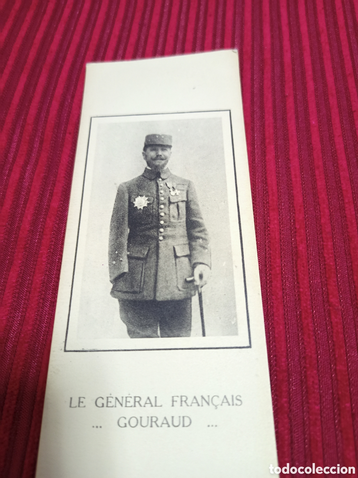 Documentos antiguos: Cart&oacute;n Le General francais Gouraud - Foto 1