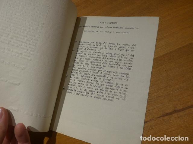 Documentos antiguos: Antiguo documento de 1822 de Barcelona de Comisario de barrio - Foto 4