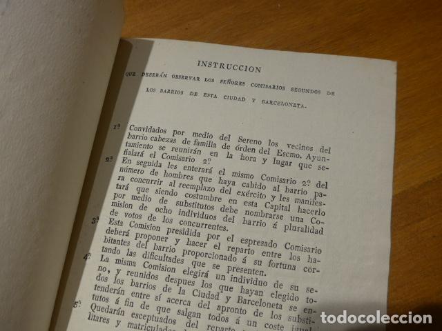 Documentos antiguos: Antiguo documento de 1822 de Barcelona de Comisario de barrio - Foto 5