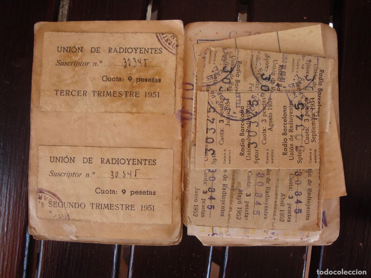 Documentos antiguos: RADIO BARCELONA CARNET A&Ntilde;O 1.949 - Foto 2
