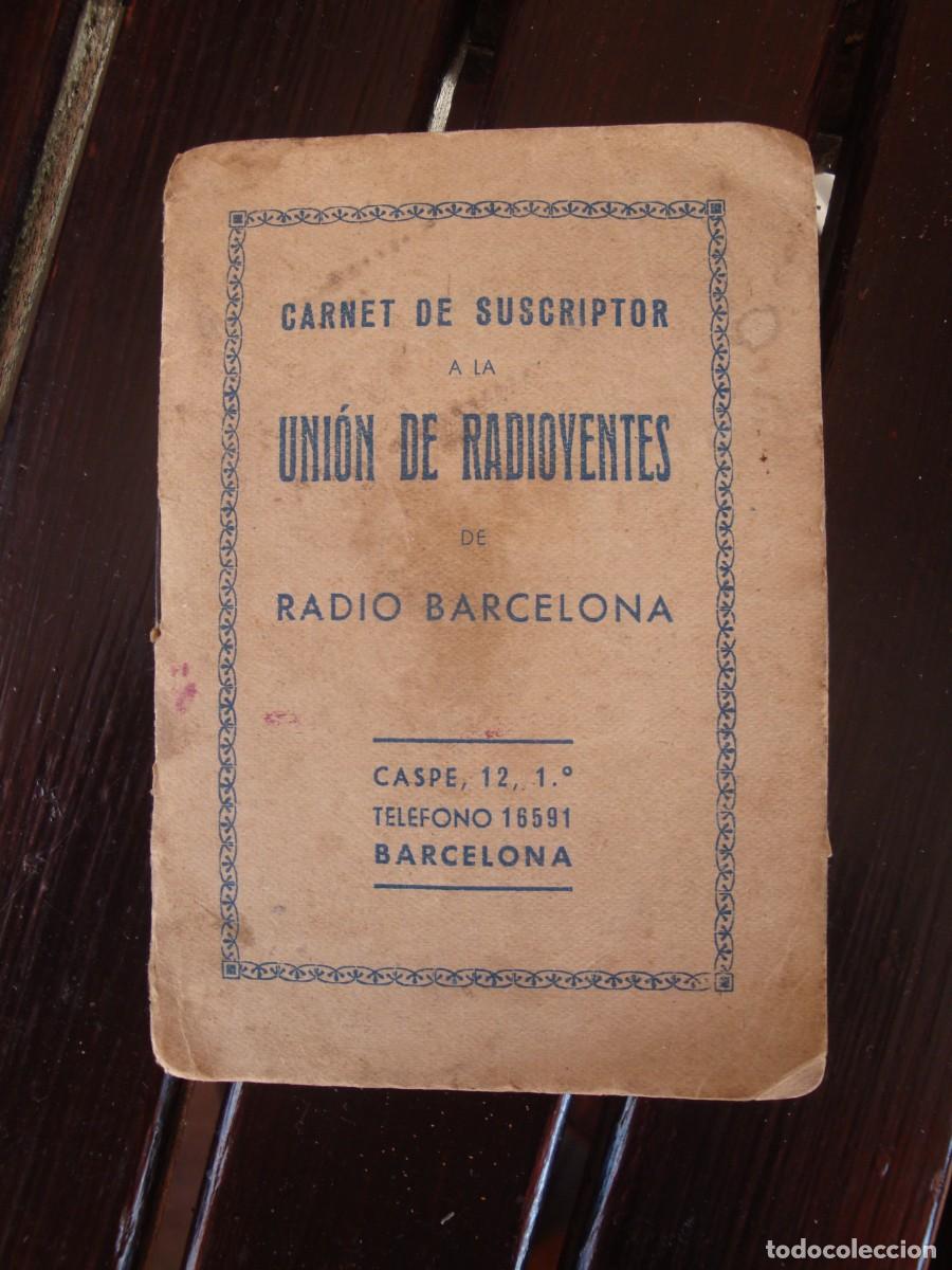 Documentos antiguos: RADIO BARCELONA CARNET A&Ntilde;O 1.949 - Foto 4