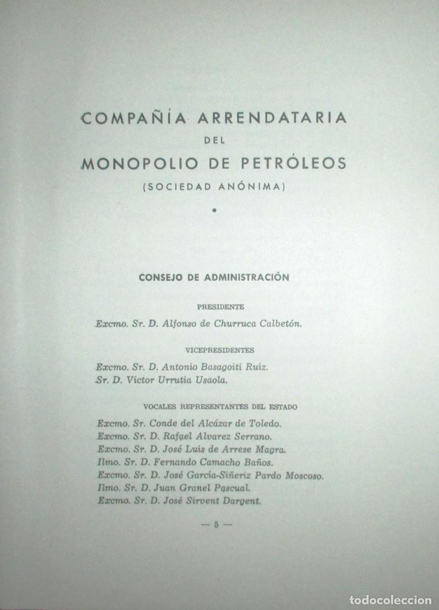 Documentos antiguos: MEMORIA Y BALANCE DE CAMPSA DEL EJERCICIO DE 1953. - Foto 3