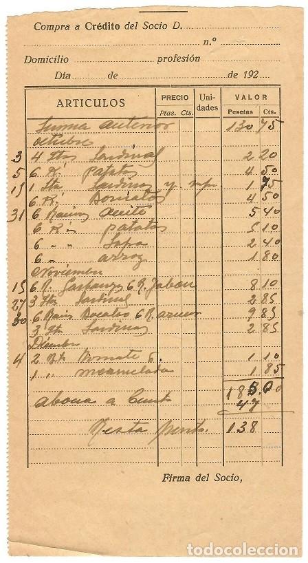 Documentos antiguos: Compra a cr&eacute;dito - Dos hojas del a&ntilde;o 1940 - Foto 4