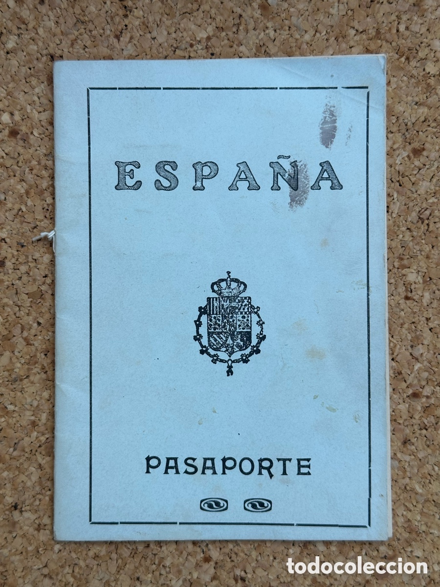 Documentos antiguos: ANTIGUO PASAPORTE ESPA&Ntilde;OL 1929 - Foto 2