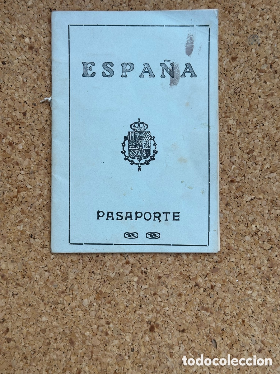 Documentos antiguos: ANTIGUO PASAPORTE ESPA&Ntilde;OL 1929 - Foto 1