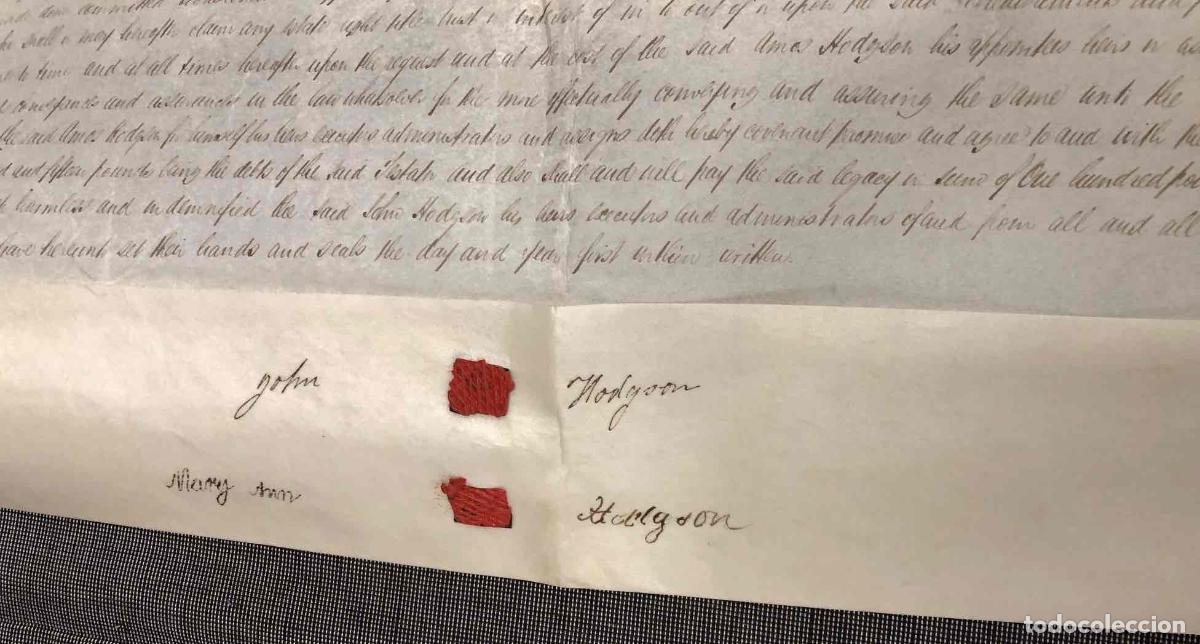Documentos antiguos: DOCUMENTO DE COMPRA DE TIERRA, LONDON 1848. - Foto 3