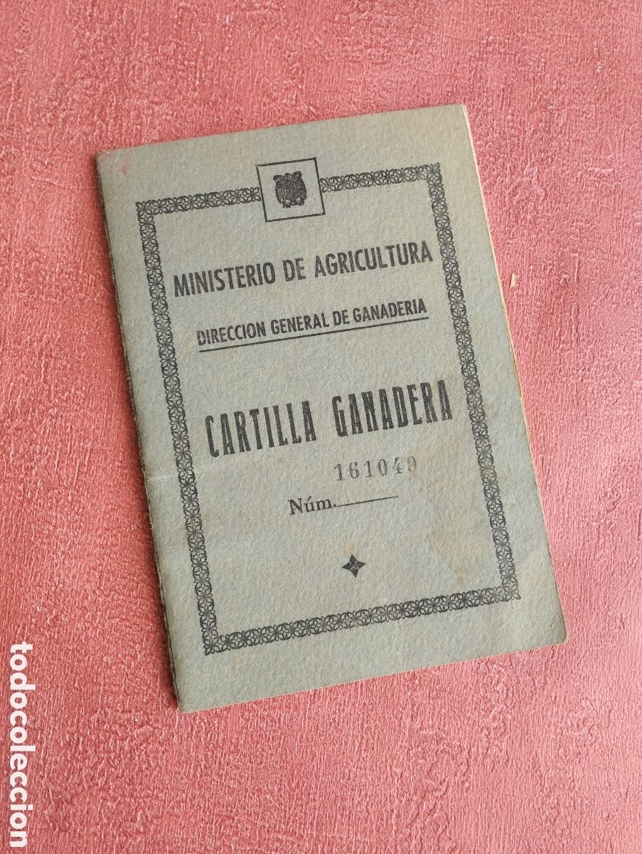 Documentos antiguos: Cartilla ganadera 1955. - Foto 1