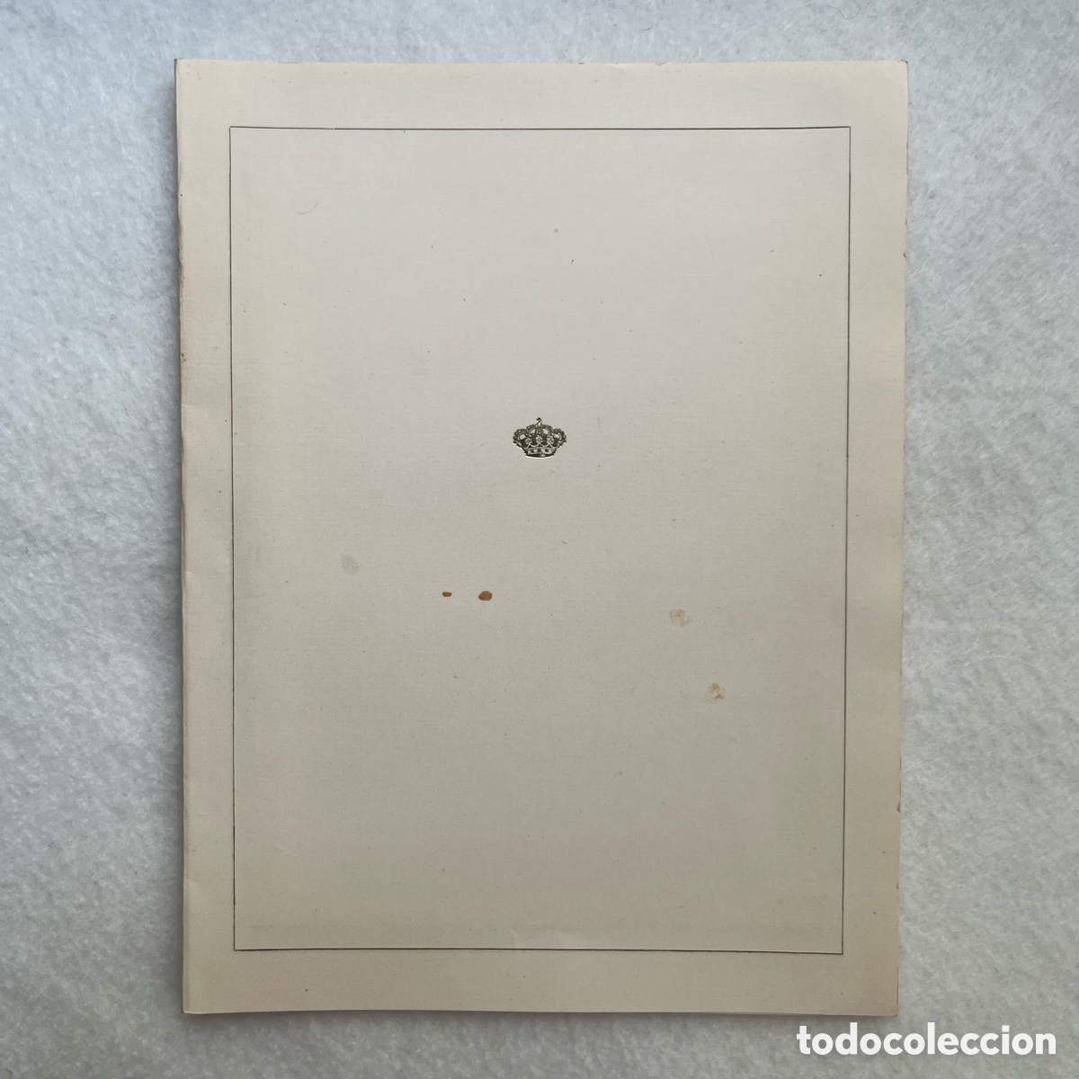 Documentos antiguos: FELICITACI&Oacute;N DE NAVIDAD DE LA CASA REAL / ESPA&Ntilde;A - Foto 2