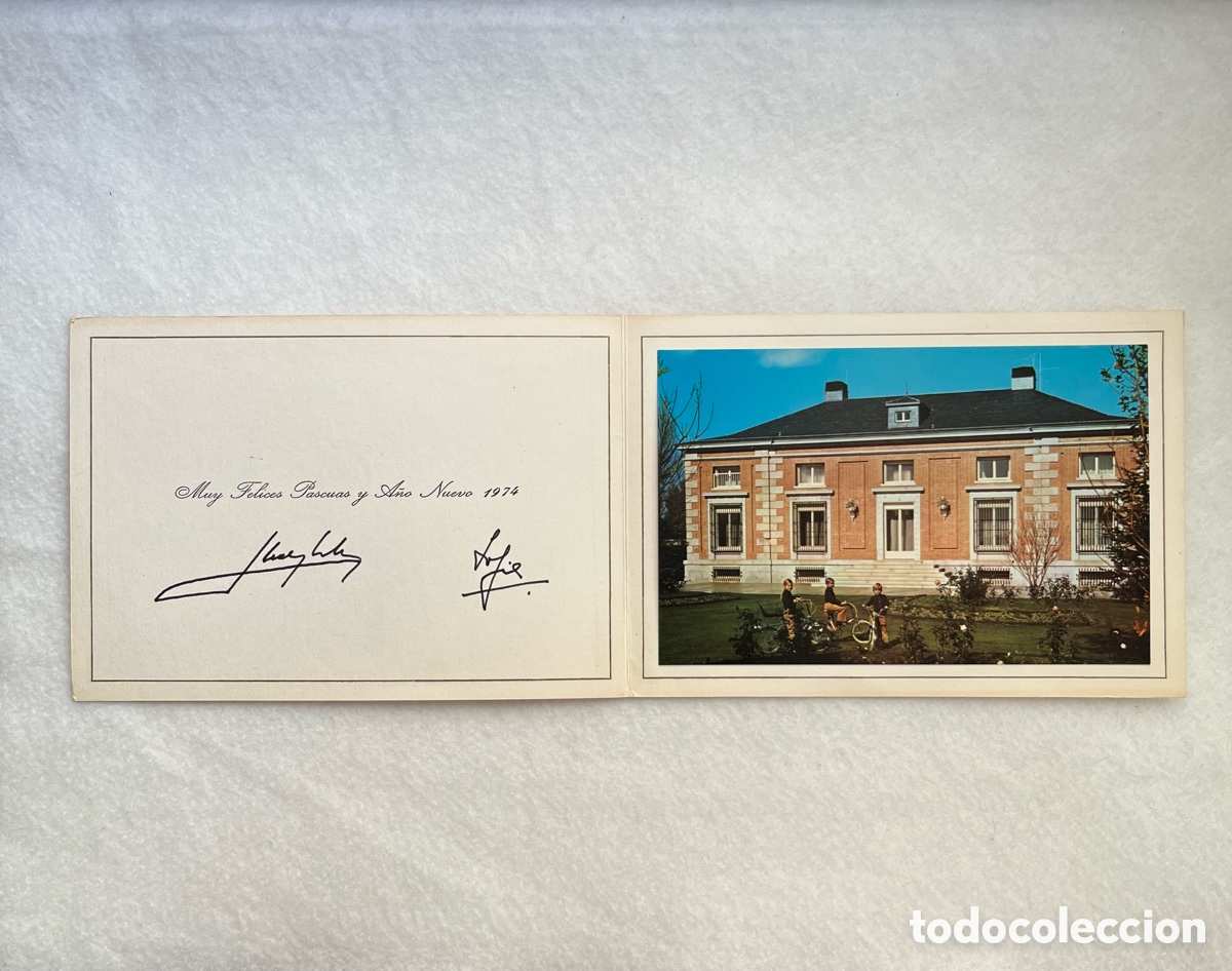 Documentos antiguos: FELICITACI&Oacute;N DE NAVIDAD DE LA CASA REAL / ESPA&Ntilde;A - Foto 1