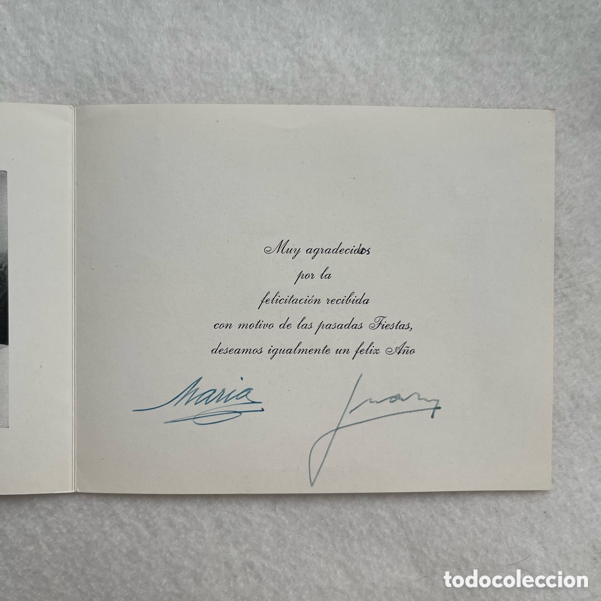 Documentos antiguos: FELICITACI&Oacute;N DE NAVIDAD DE LA CASA REAL / ESPA&Ntilde;A - Foto 2