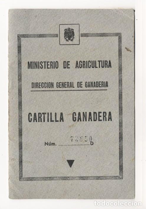 Old Documents: ANTIGUA CARTILLA GANADERA TARRAGONA A&Ntilde;O 1966