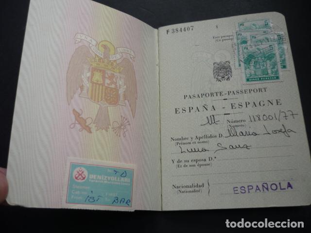 Documentos antiguos: PASAPORTE ESPA&Ntilde;A 1977 - Foto 2