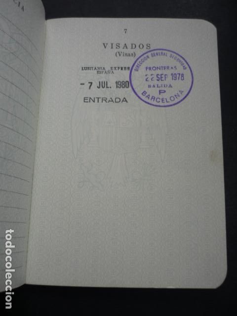 Documentos antiguos: PASAPORTE ESPA&Ntilde;A 1977 - Foto 5