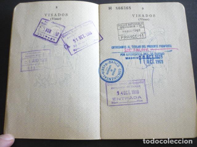 Documentos antiguos: PASAPORTE ESPA&Ntilde;A 1969 - Foto 5