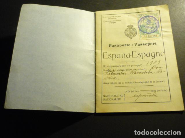 Documentos antiguos: PASAPORTE ESPA&Ntilde;A 1930 - Foto 2