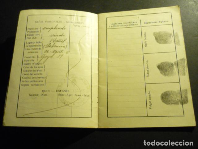 Documentos antiguos: PASAPORTE ESPA&Ntilde;A 1930 - Foto 4