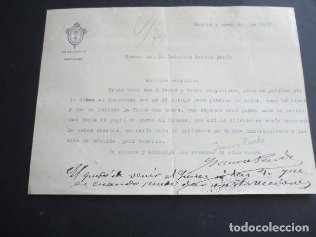 Documentos antiguos: MARQUES DE LEIS CARTA AL DIRECTOR GENERAL DE PRISIONES 1922 - Foto 1