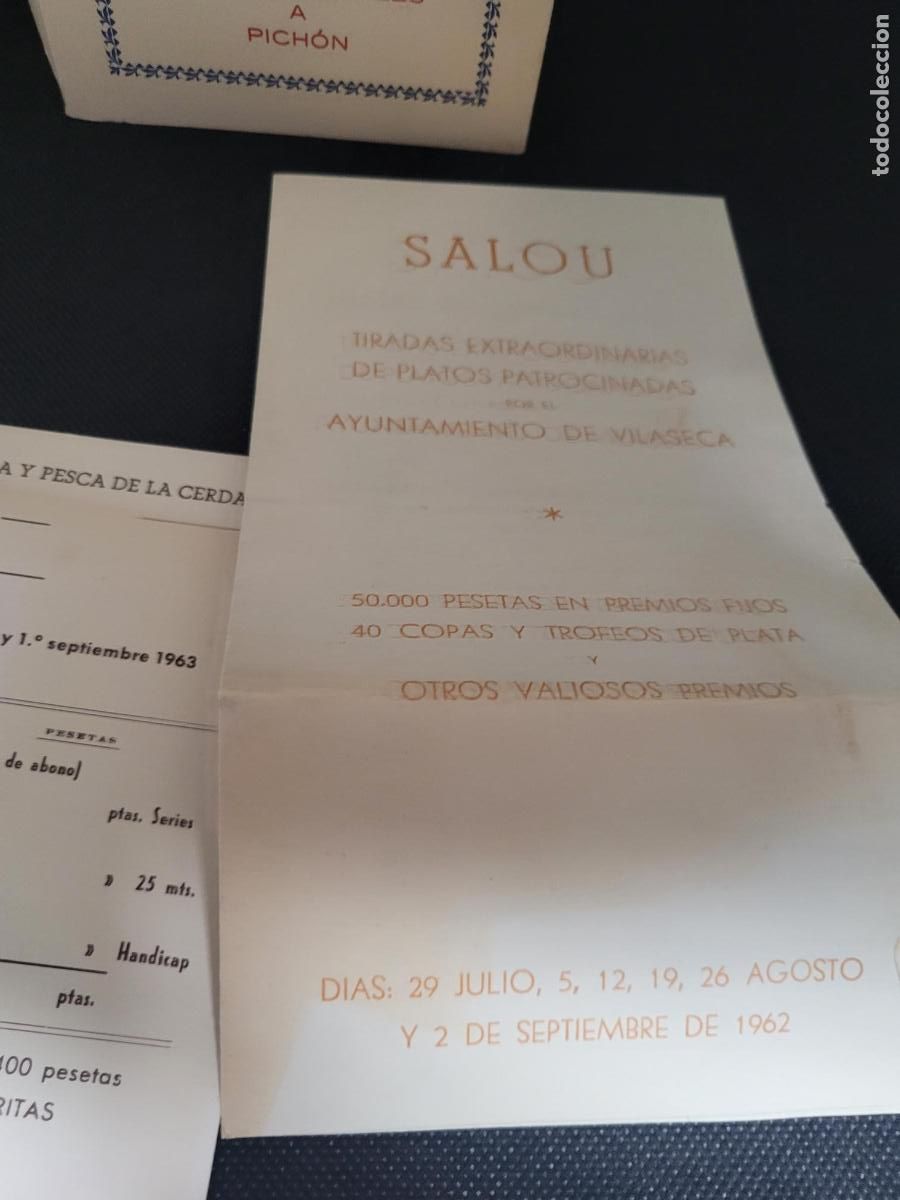 Documentos antiguos: programas tiro de pichon y similares - Foto 3