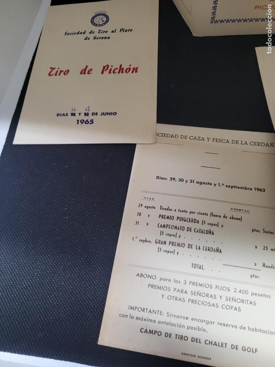 Documentos antiguos: programas tiro de pichon y similares - Foto 4