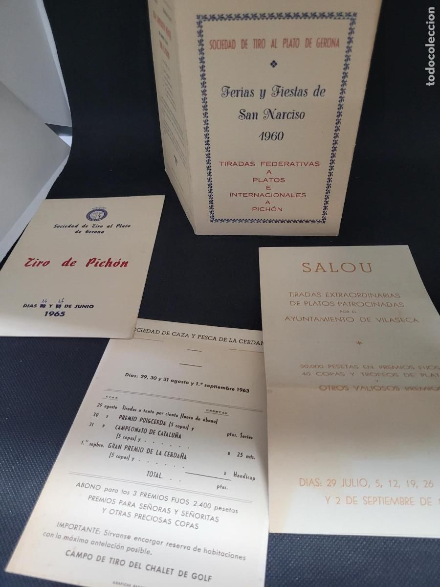 Documentos antiguos: programas tiro de pichon y similares - Foto 1