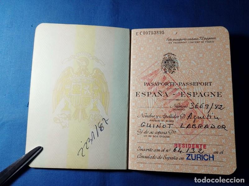 Documentos antiguos: Pasaporte Espa&ntilde;a Suiza 1982 - Foto 2