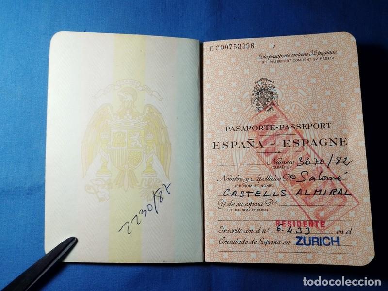 Documentos antiguos: Pasaporte Espa&ntilde;a Suiza 1982 - Foto 2