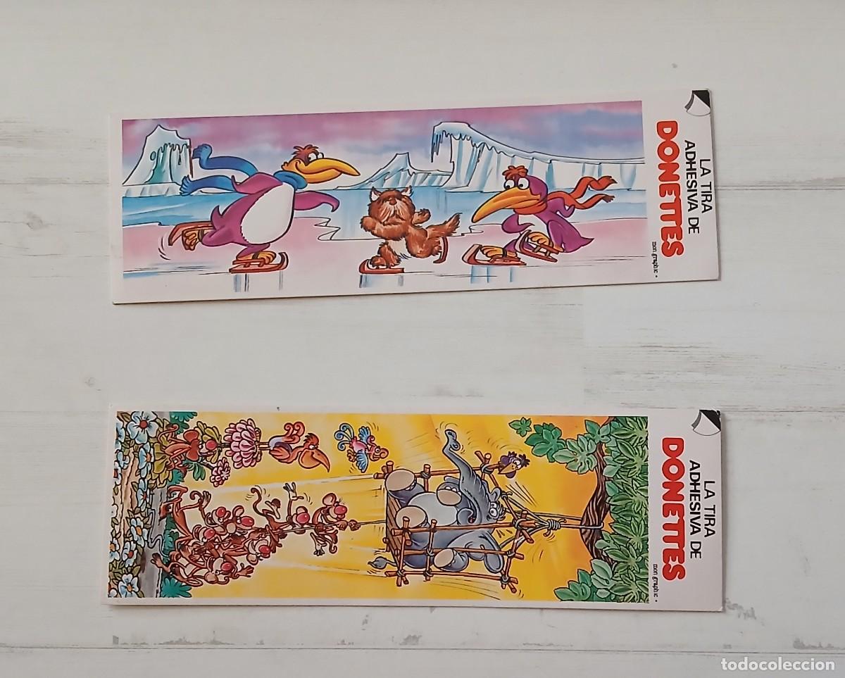 Documentos antiguos: Lote de 2 cromos de donettes (a&ntilde;os 90) - Foto 1
