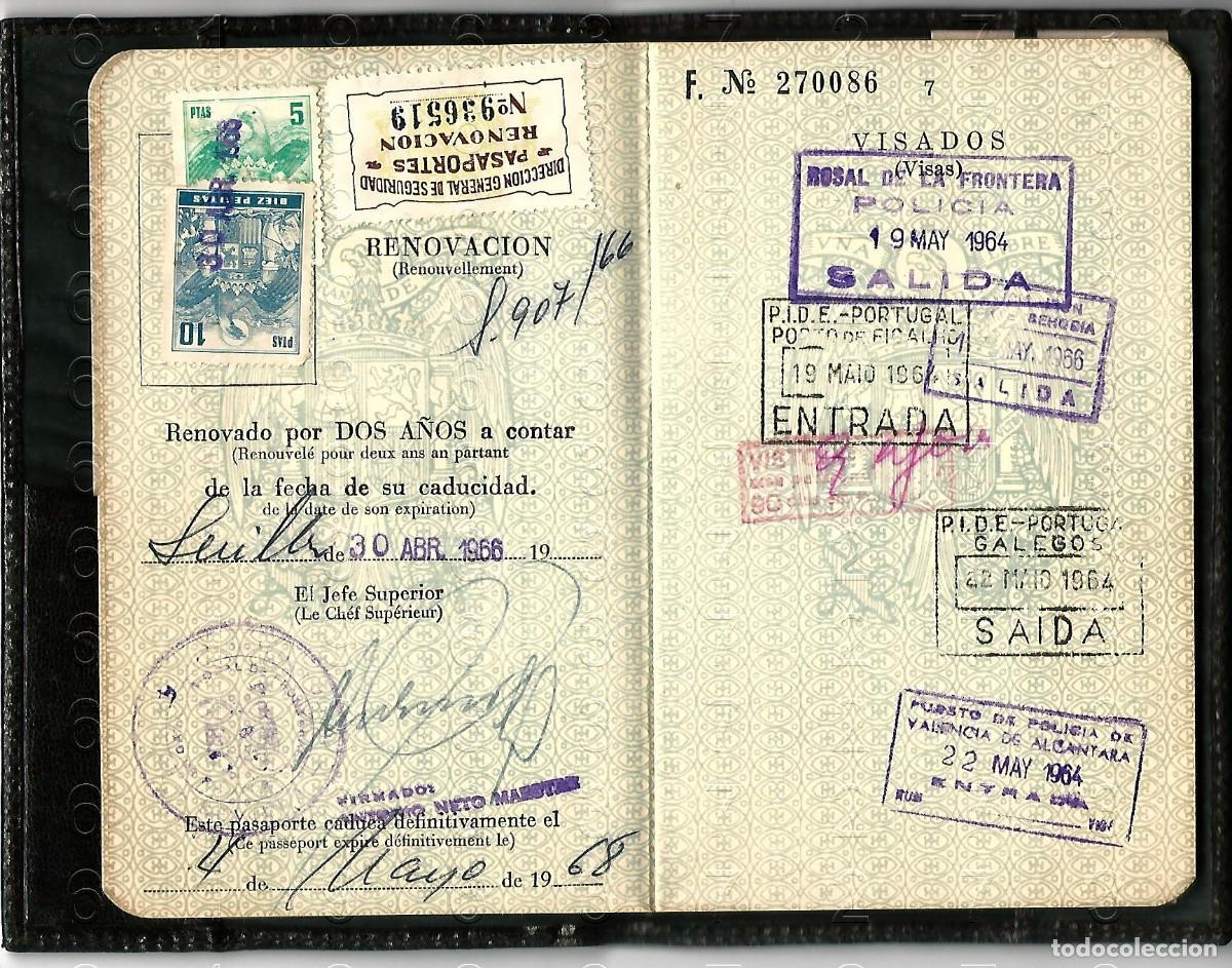 Documentos antiguos: SEVILLA PASAPORTE ANTIGUO U94 - Foto 6