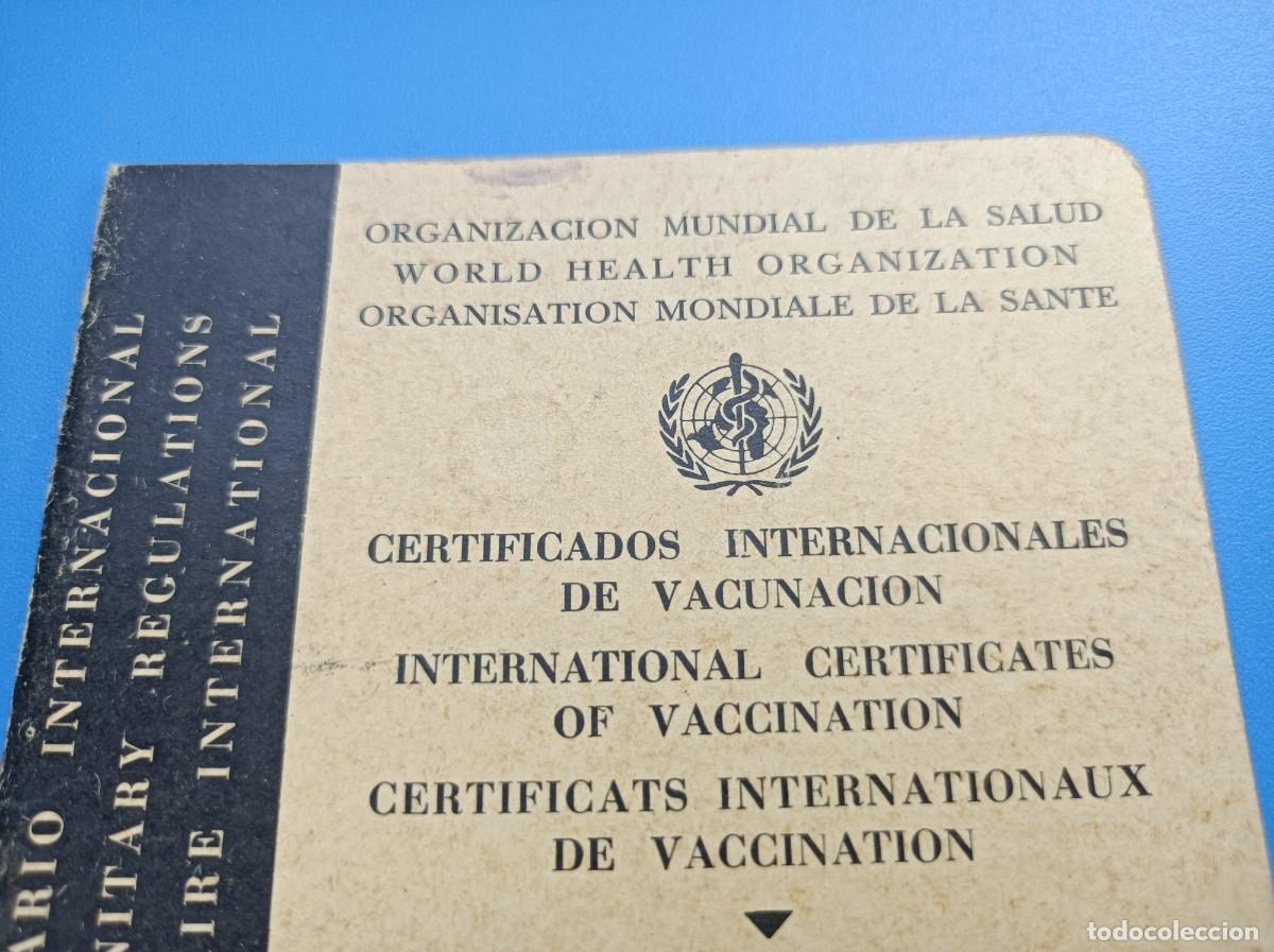Documentos antiguos: CERTIFICADOS INTERNACIONALES DE VACUNACI&Oacute;N 1979 - Foto 2