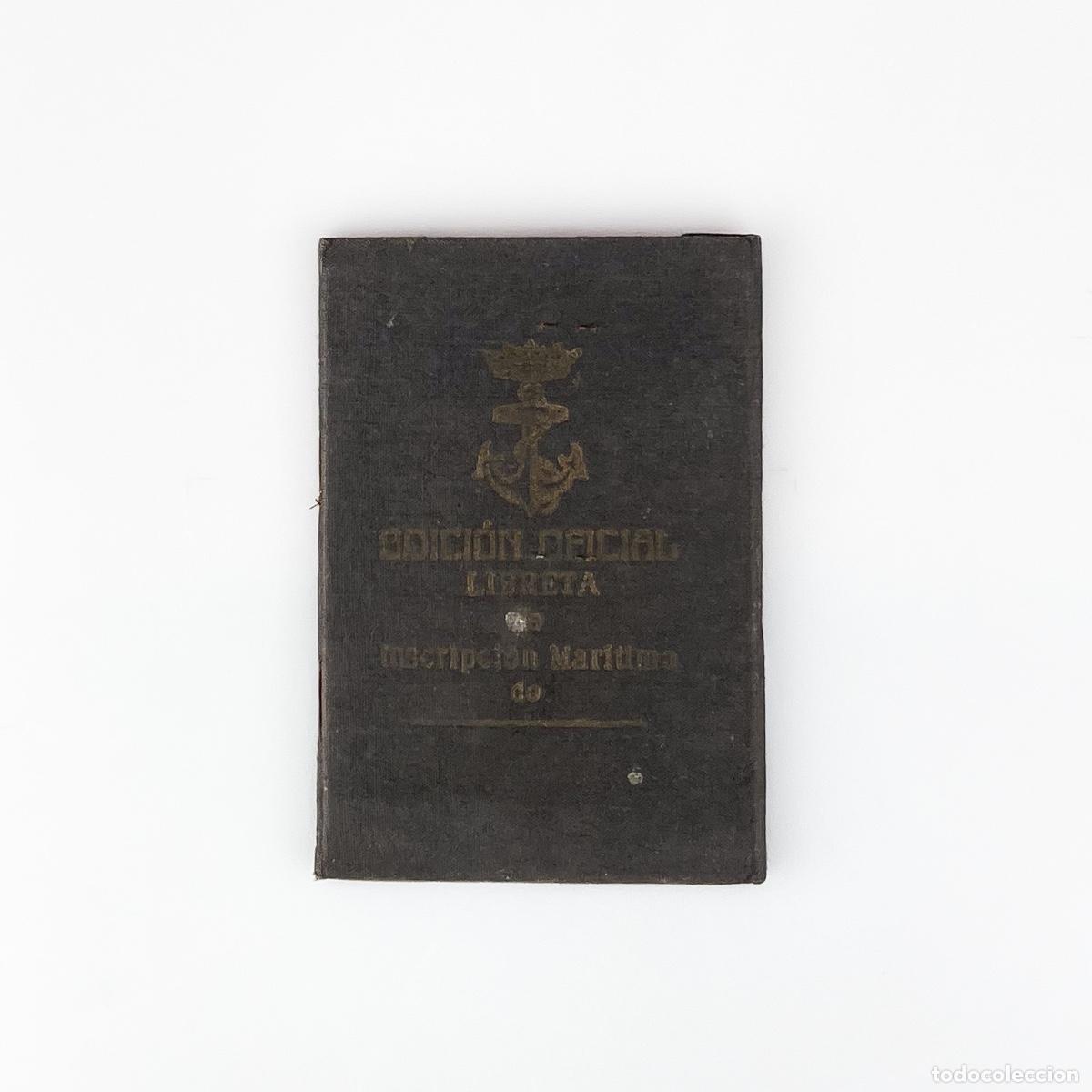 Documentos antiguos: Edici&oacute;n Oficial Libreta de Inscripci&oacute;n Mar&iacute;tima, 1949 - Foto 1